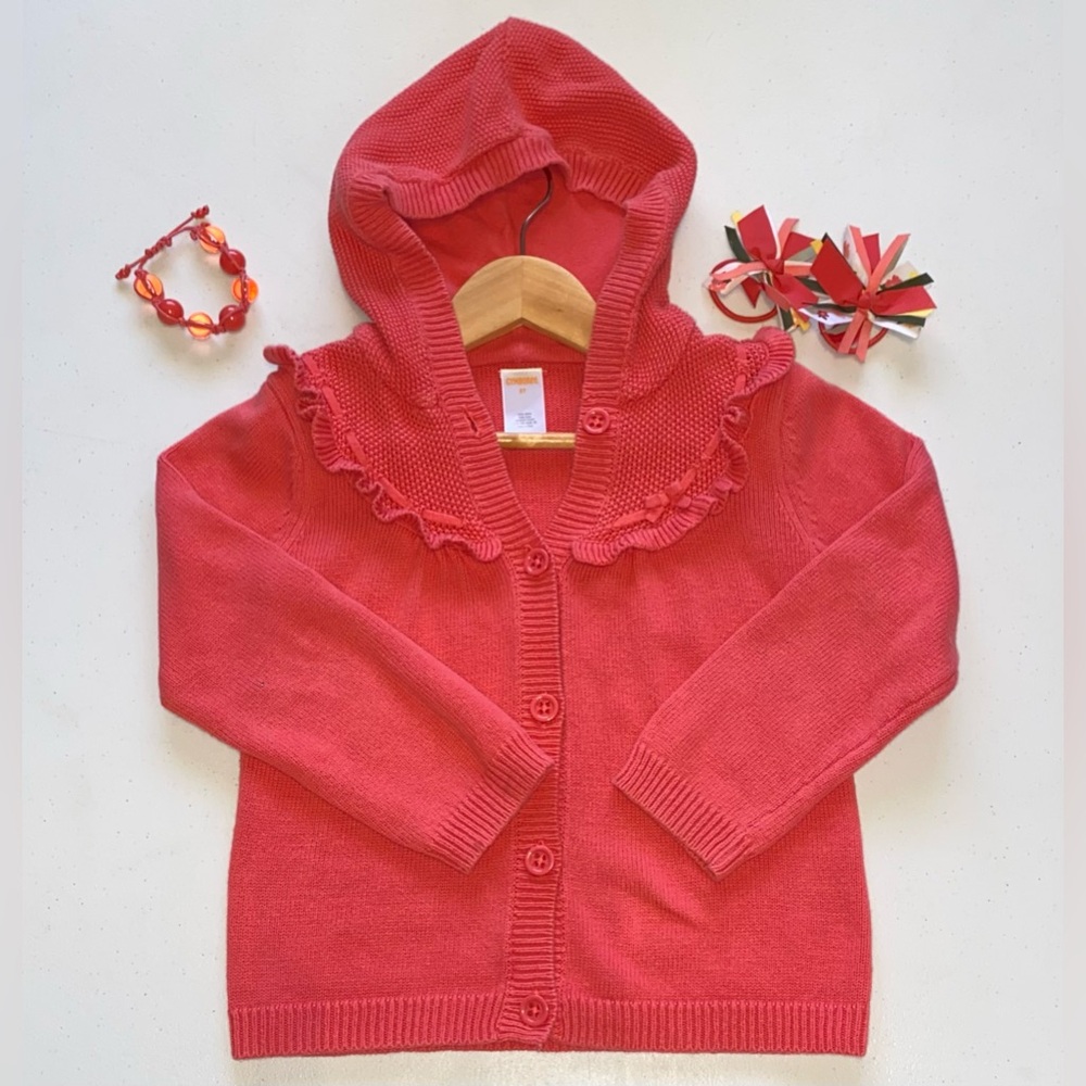 🦄Gymboree ‘Unicorn Garden’ Knit Hooded Cardigan